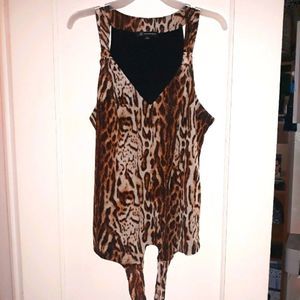 Animal print tank top